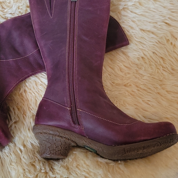 El naturalista size 10 burgundy leather boots - Picture 5 of 5